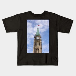 Peace Tower - Centre Block, Ottawa, Canada Kids T-Shirt